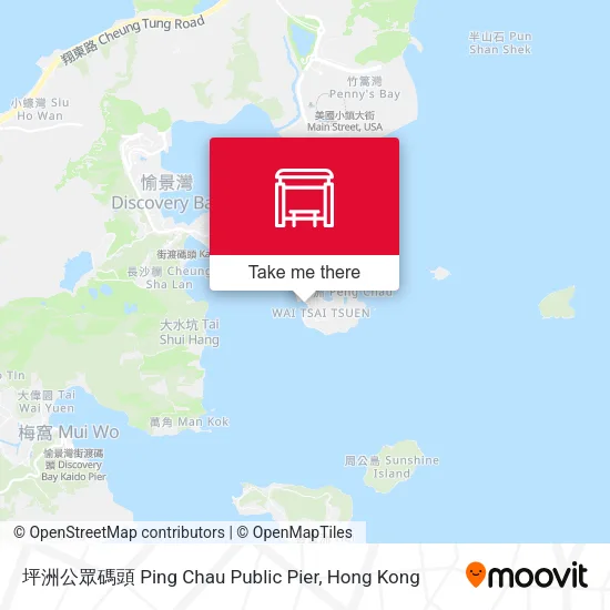 坪洲公眾碼頭 Ping Chau Public Pier map