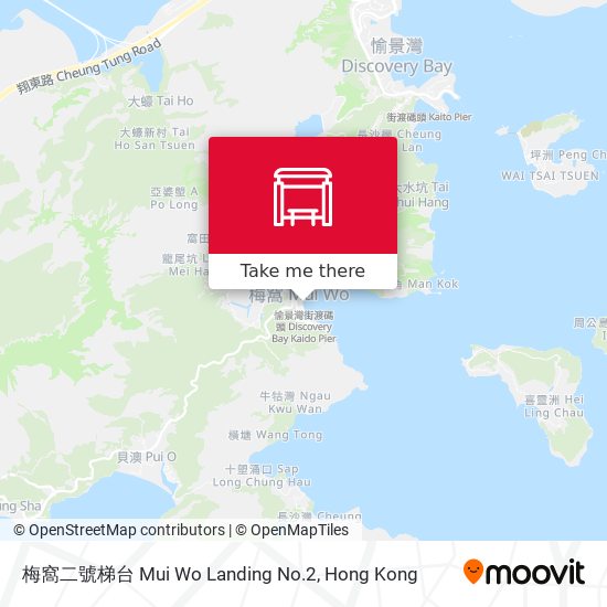 梅窩二號梯台 Mui Wo Landing No.2 map