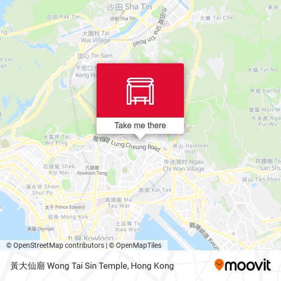 黃大仙廟 Wong Tai Sin Temple map