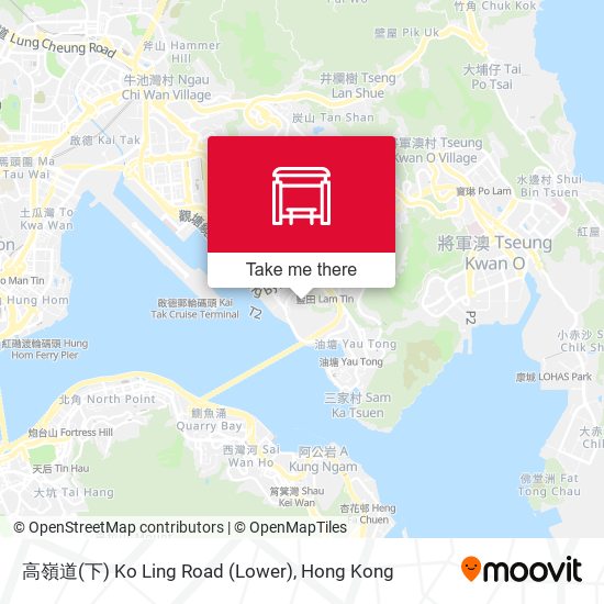 高嶺道(下) Ko Ling Road (Lower) map