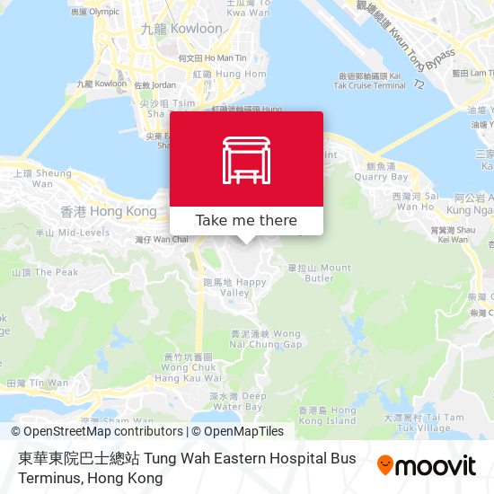 東華東院巴士總站 Tung Wah Eastern Hospital Bus Terminus map