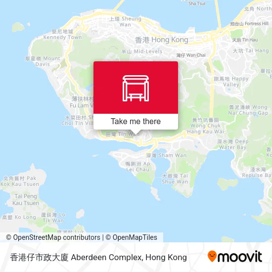 香港仔市政大廈 Aberdeen Complex map