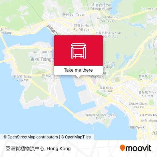 亞洲貨櫃物流中心地圖