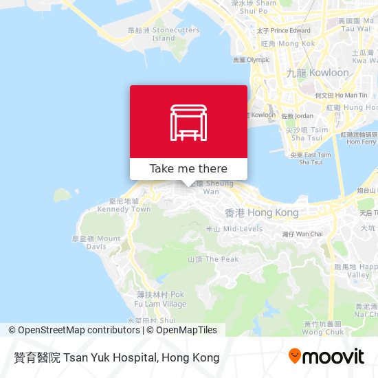 贊育醫院 Tsan Yuk Hospital map