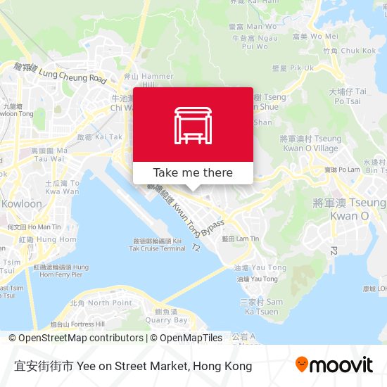 宜安街街市 Yee on Street Market map