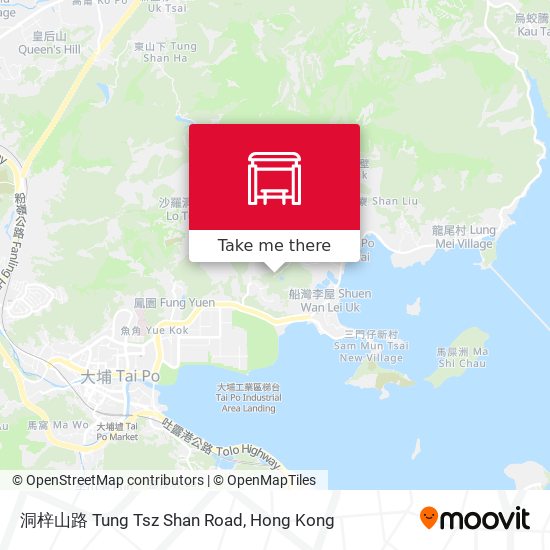 洞梓山路 Tung Tsz Shan Road map