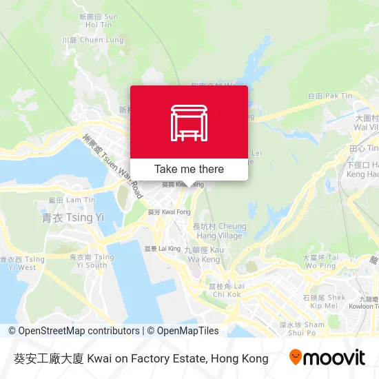 葵安工廠大廈 Kwai on Factory Estate map