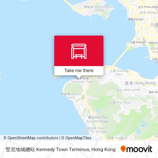 堅尼地城總站 Kennedy Town Terminus map