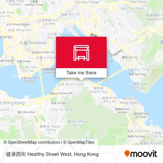 健康西街 Healthy Street West map