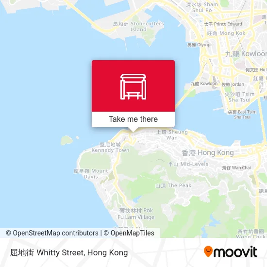 屈地街 Whitty Street map