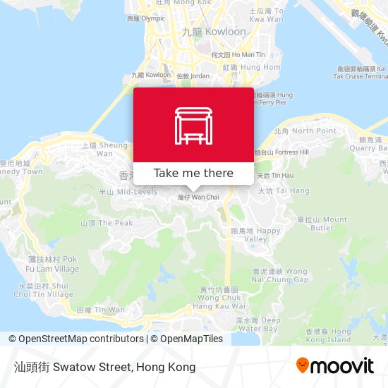 汕頭街 Swatow Street map