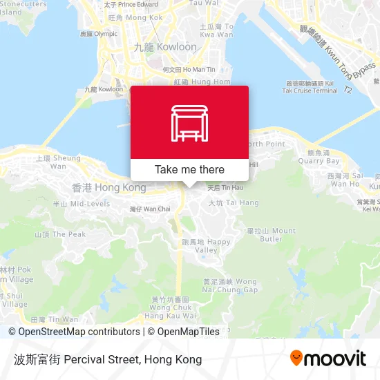 波斯富街 Percival Street地圖