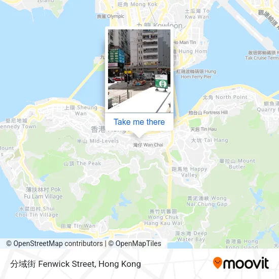 分域街 Fenwick Street map