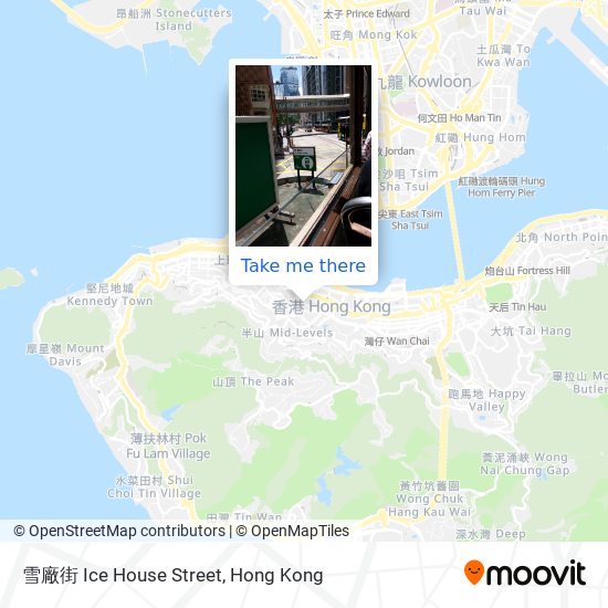 雪廠街 Ice House Street map