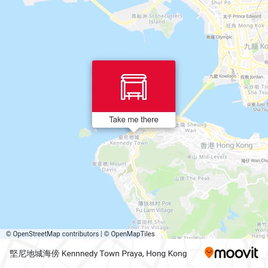 堅尼地城海傍 Kennnedy Town Praya map