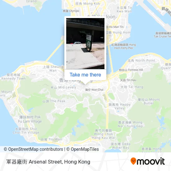 軍器廠街 Arsenal Street地圖