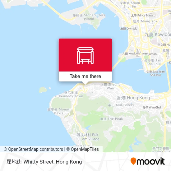 屈地街 Whitty Street map