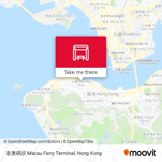 港澳碼頭 Macau Ferry Terminal map