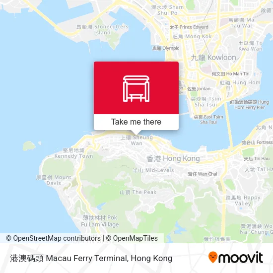 港澳碼頭 Macau Ferry Terminal地圖