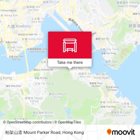柏架山道 Mount Parker Road地圖