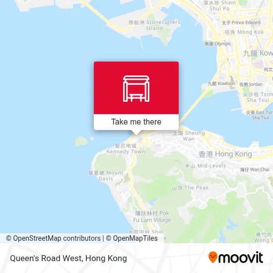 皇后大道西 Queen's Road West map