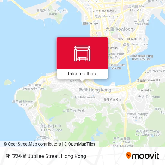 租庇利街 Jubilee Street map
