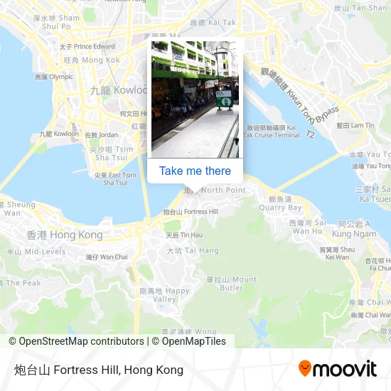 炮台山 Fortress Hill map