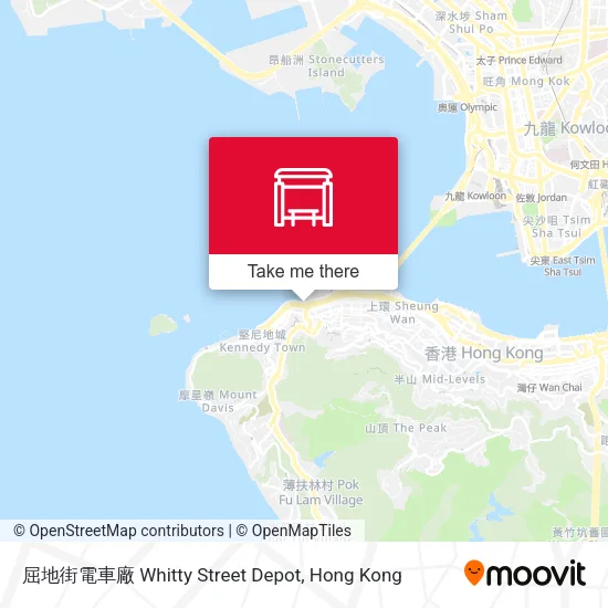 屈地街電車廠 Whitty Street Depot地圖