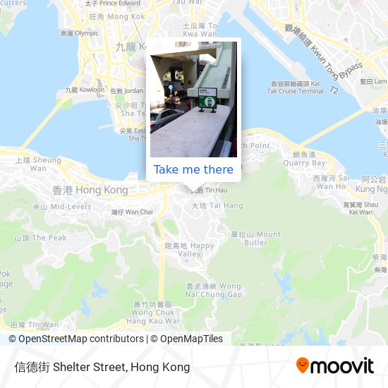 信德街 Shelter Street map