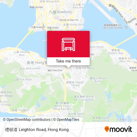 禮頓道 Leighton Road地圖