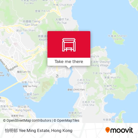 怡明邨 Yee Ming Estate map