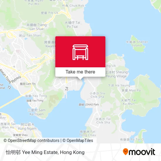 怡明邨 Yee Ming Estate地圖