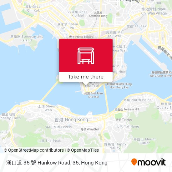 漢口道 35 號 Hankow Road, 35 map