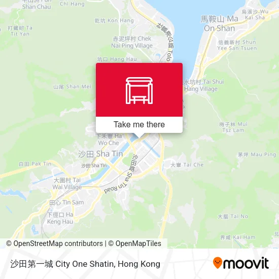 沙田第一城 City One Shatin map