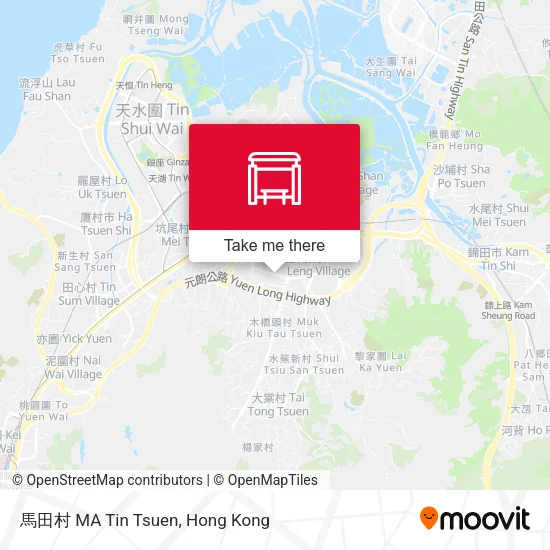 馬田村 MA Tin Tsuen map