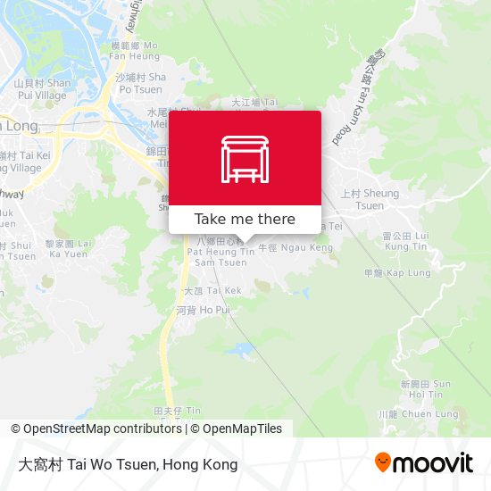 大窩村 Tai Wo Tsuen map