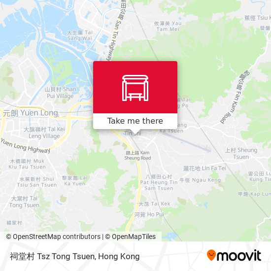 祠堂村 Tsz Tong Tsuen map