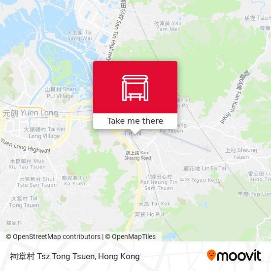 祠堂村 Tsz Tong Tsuen地圖