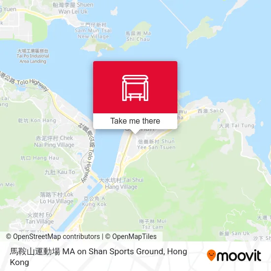 馬鞍山運動場 MA on Shan Sports Ground地圖