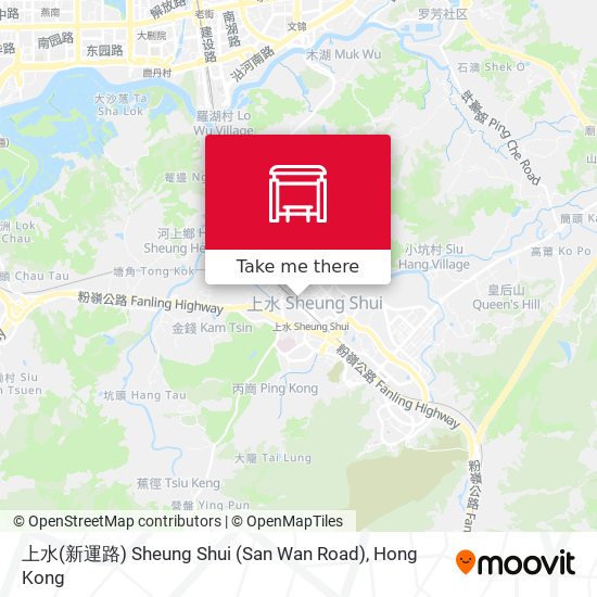 上水(新運路) Sheung Shui (San Wan Road) map