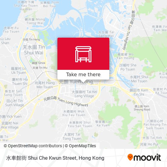 水車館街 Shui Che Kwun Street map