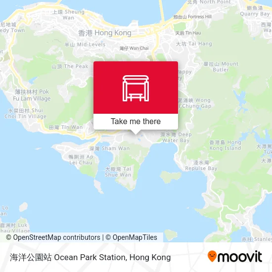 海洋公園站 Ocean Park Station地圖