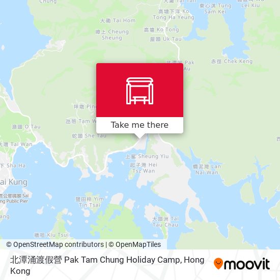 北潭涌渡假營 Pak Tam Chung Holiday Camp map