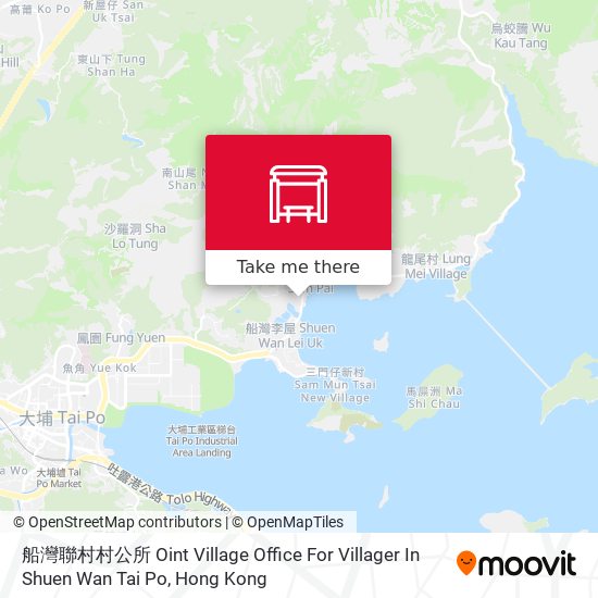 船灣聯村村公所 Oint Village Office For Villager In Shuen Wan Tai Po map