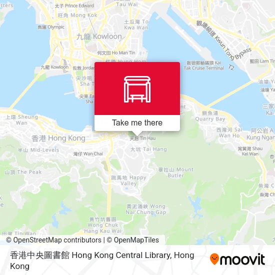 香港中央圖書館 Hong Kong Central Library地圖