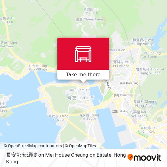 長安邨安湄樓 on Mei House Cheung on Estate map