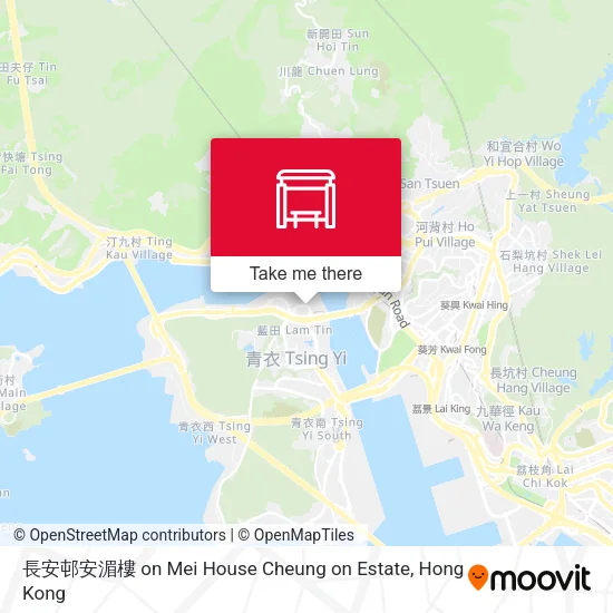 長安邨安湄樓 on Mei House Cheung on Estate地圖