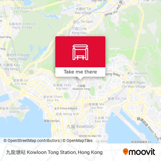 九龍塘站 Kowloon Tong Station map