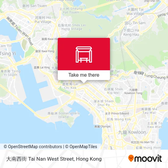 大南西街 Tai Nan West Street map