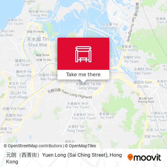 元朗（西菁街）Yuen Long (Sai Ching Street) map
